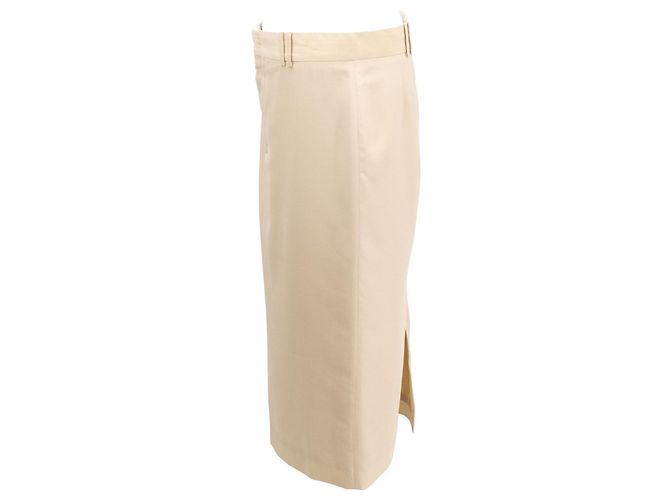 Falda Gucci de lana beige Blanco Crudo - vista 2