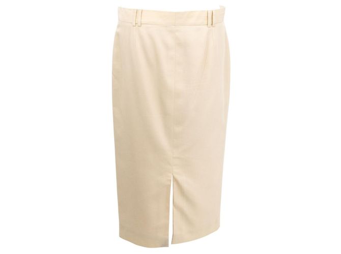 Falda Gucci de lana beige Blanco Crudo - vista 3