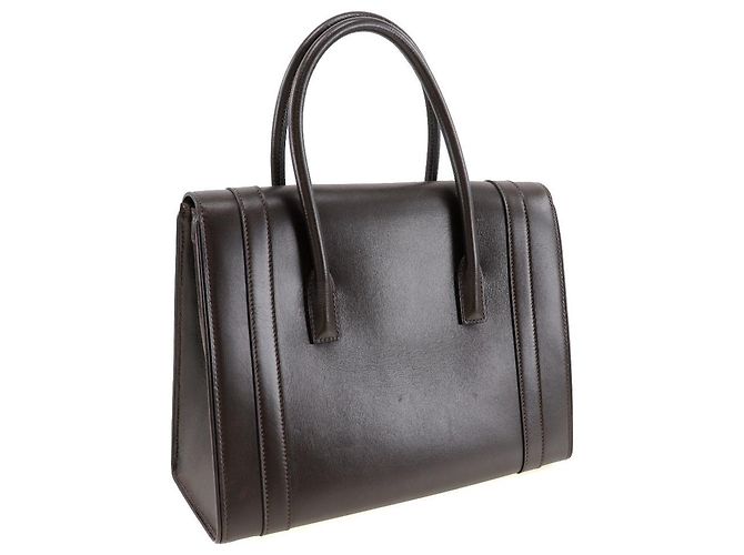 Hermès Borsa Hermes Drag 27 in pelle box calf Marrone - vista 3
