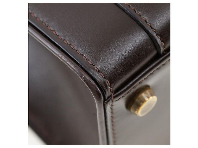 Hermès Borsa Hermes Drag 27 in pelle box calf Marrone - vista 4