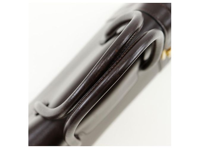 Hermès Borsa Hermes Drag 27 in pelle box calf Marrone - vista 5