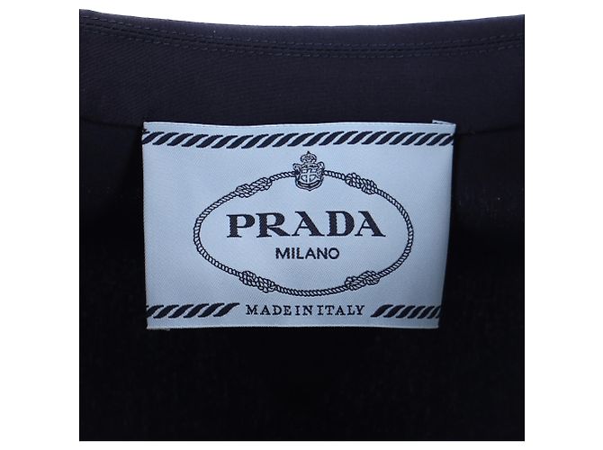 Blazer de un solo botón en algodón azul marino de Prada - vista 4