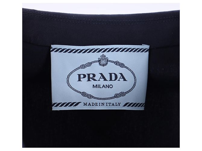 Blazer de un solo botón en algodón azul marino de Prada - vista 9