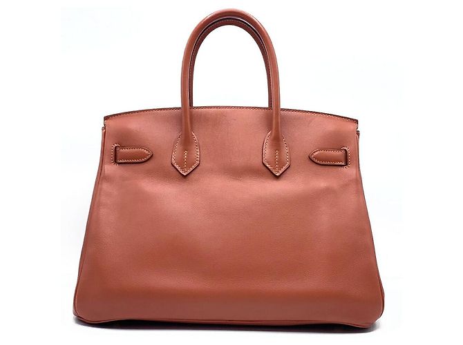 Hermès Hermes Birkin 30 Orange Leather Handbag - view 2