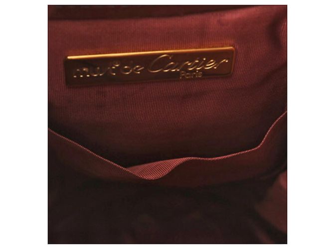 Borsa a spalla in pelle Bordeaux Cartier Bordò - vista 10