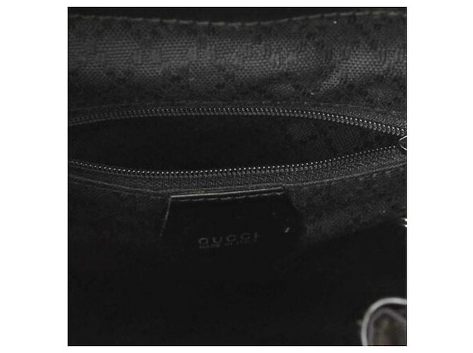 Zaino Gucci Bamboo in pelle nera Nero - vista 13