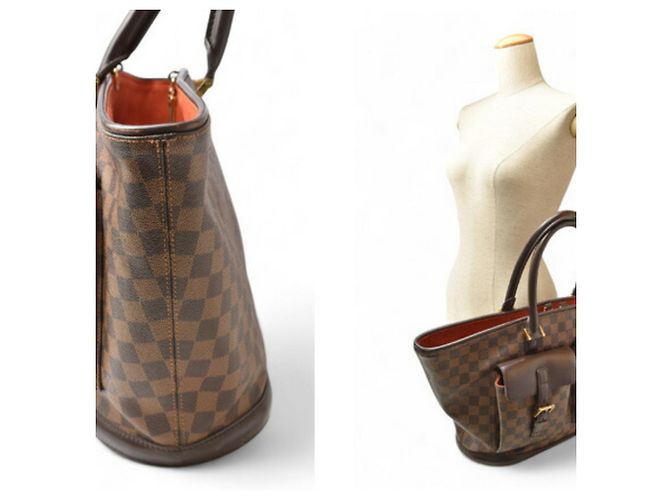 Borsa Tote Louis Vuitton Damier Manosque GM Damier ebene - vista 3