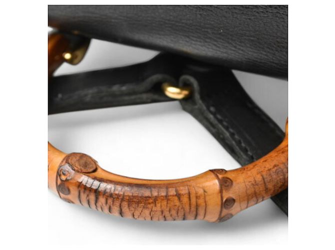 Gucci Bamboo Leder Rucksack Schwarz - Ansicht 8