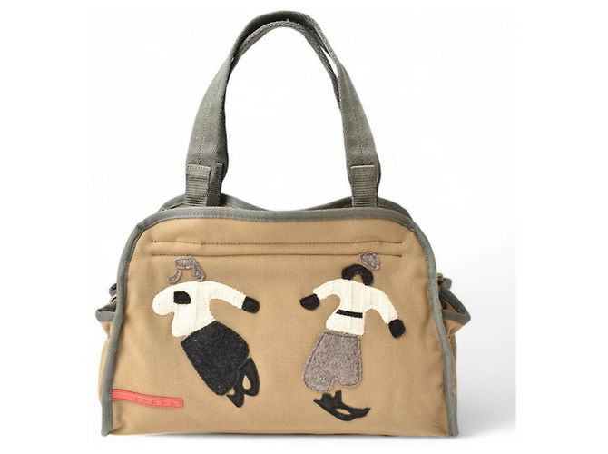 Autre Marque Pradasports Handtasche Boston in Hellbraun - Ansicht 2