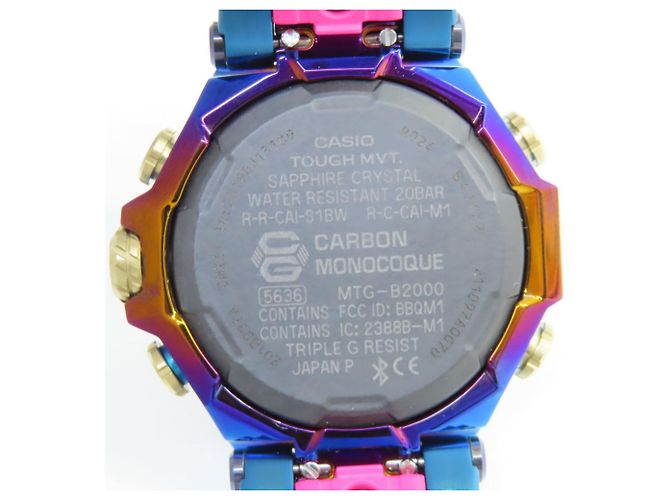 Autre Marque Casio G-Shock MTG-B2000PH-2AJR Blue Phoenix Mobile Link Tough Solar Uhr - Ansicht 5