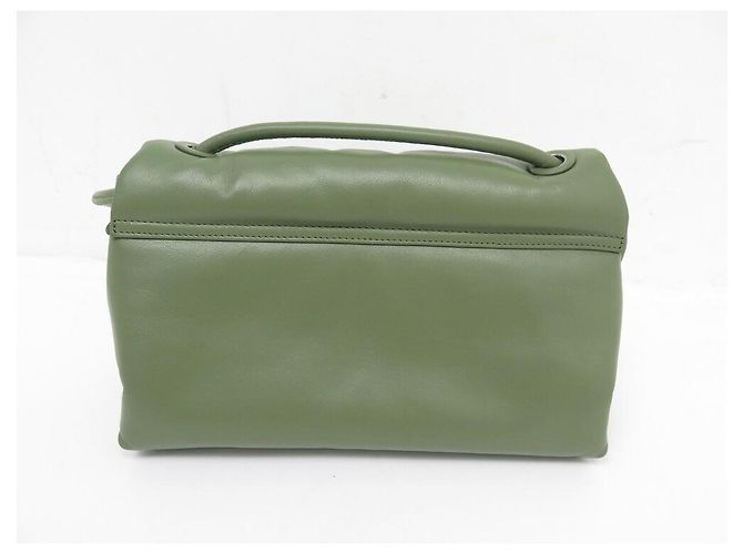 NUOVO BORSO A MANO AMI PARIS VOULEZ VOUS ULL163 BORSA A SPALLA IN PELLE VERDE - vista 2