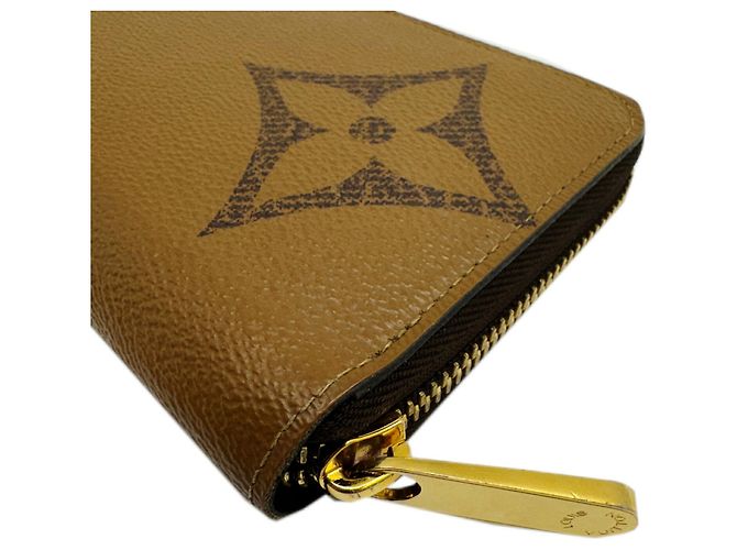 Louis Vuitton Monogram Reverse Long Bill Wallet Brown - view 4