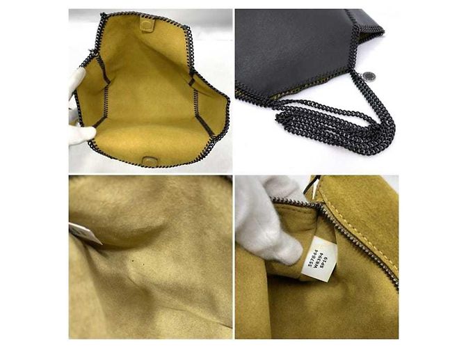 Stella Mc Cartney Bolsa tote de couro preto com corrente Stella McCartney - Ansicht 10