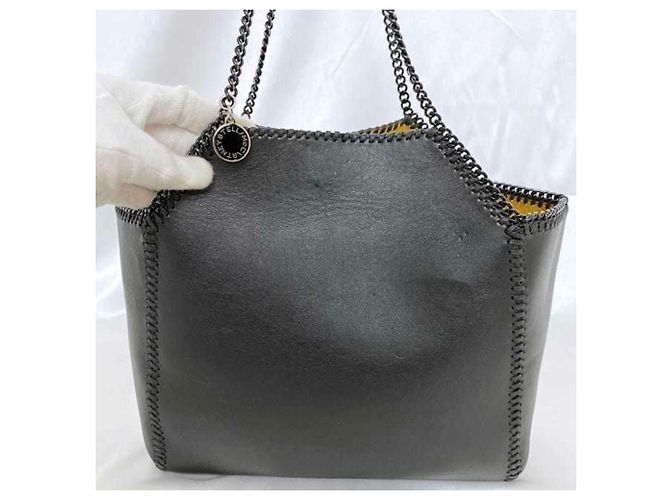 Stella Mc Cartney Bolsa tote de couro preto com corrente Stella McCartney - Ansicht 7