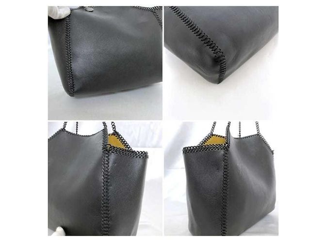Stella Mc Cartney Bolsa tote de couro preto com corrente Stella McCartney - Ansicht 9