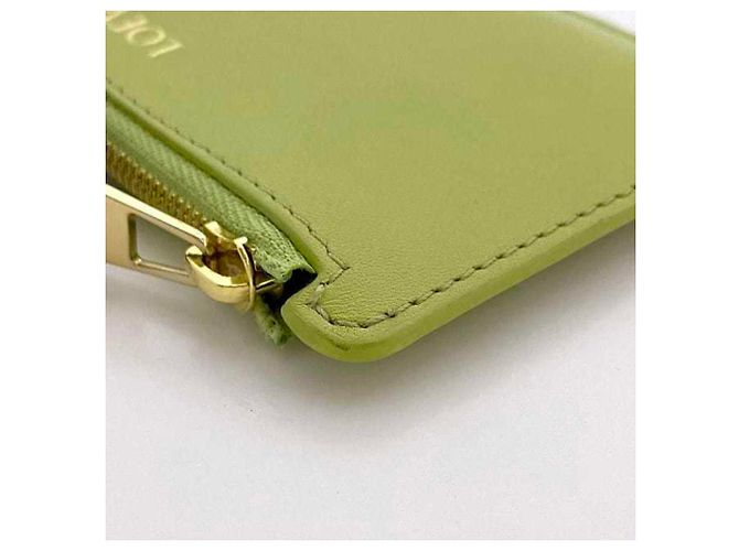 Loewe Coin Card Case Schwarz Hellgrün Leder - Ansicht 5