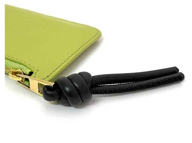 Loewe Coin Card Case Schwarz Hellgrün Leder - Ansicht 7