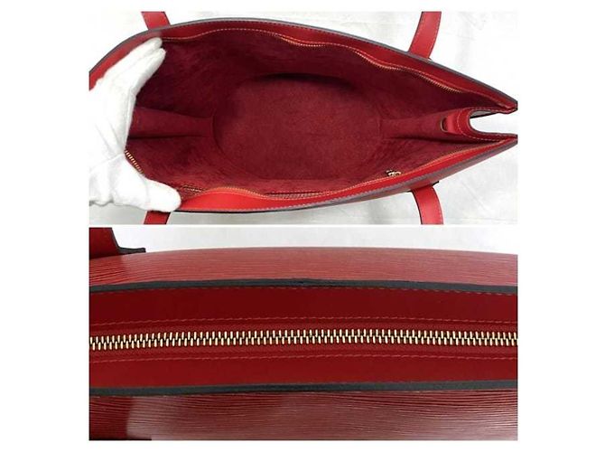 Borsa Tote Saint Jacques di Louis Vuitton Rosso - vista 9