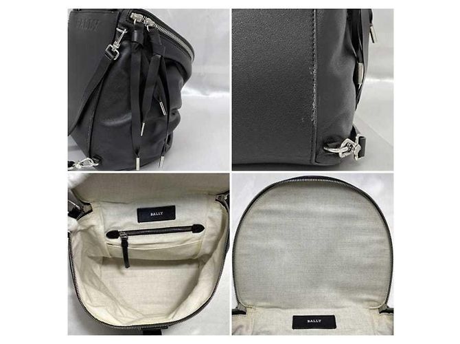 Bally Leder Rucksack Schwarz - Ansicht 9