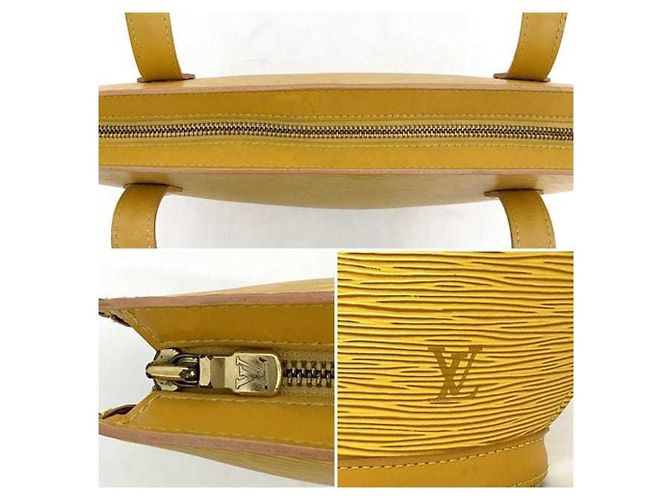 Saint Jacques Borsa tote in pelle Epi gialla Louis Vuitton Giallo - vista 10