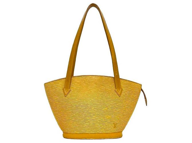 Saint Jacques Borsa tote in pelle Epi gialla Louis Vuitton Giallo - vista 2