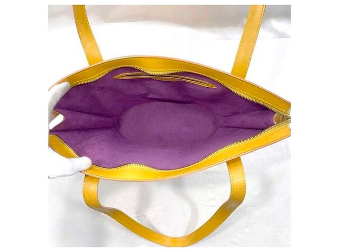 Saint Jacques Borsa tote in pelle Epi gialla Louis Vuitton Giallo - vista 6