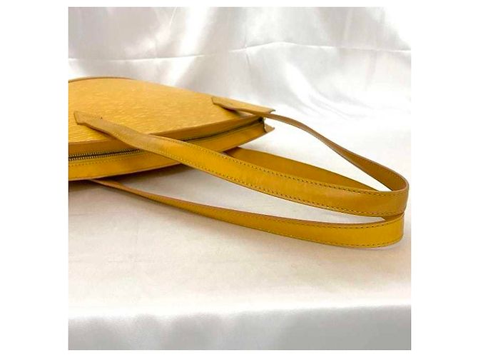 Saint Jacques Borsa tote in pelle Epi gialla Louis Vuitton Giallo - vista 7