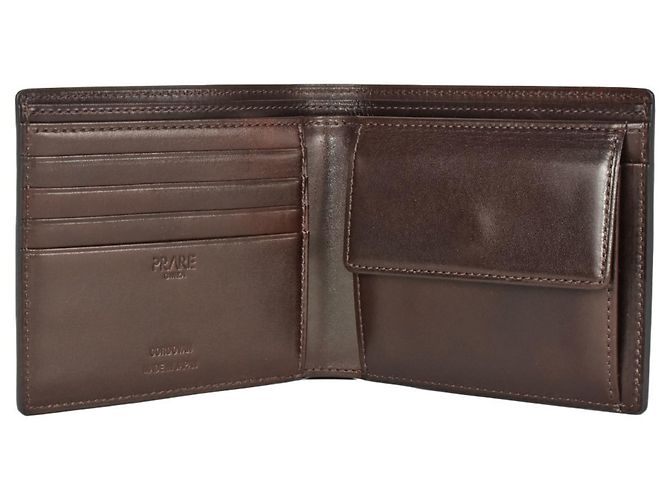 Les Prairies de Paris PRAIRIE Bi-fold Wallet in Blue Leather - view 4