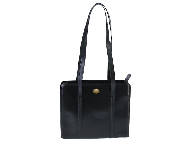 BALLY Borsa a Spalla in Pelle Nera e Oro Auth ti2301 Nero D'oro - vista 13