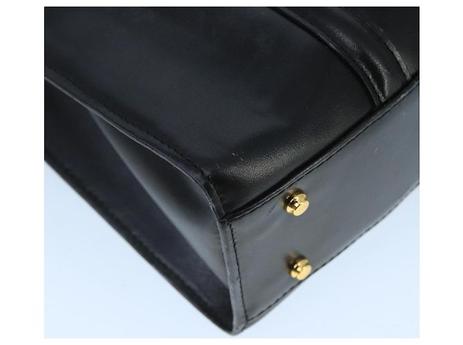 BALLY Borsa a Spalla in Pelle Nera e Oro Auth ti2301 Nero D'oro - vista 14