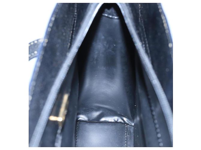 BALLY Borsa a Spalla in Pelle Nera e Oro Auth ti2301 Nero D'oro - vista 18