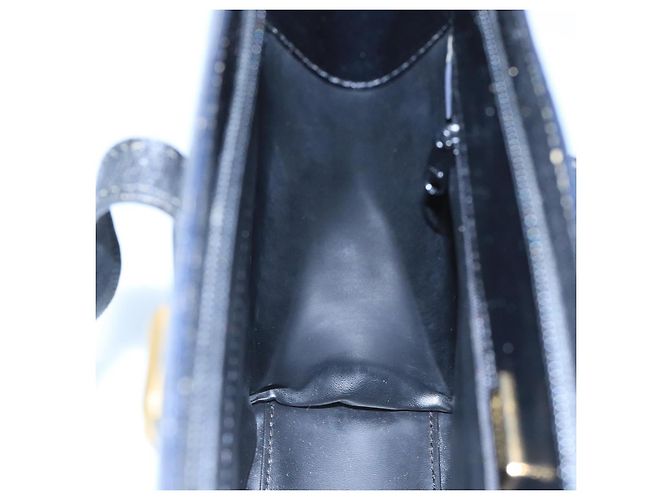 BALLY Borsa a Spalla in Pelle Nera e Oro Auth ti2301 Nero D'oro - vista 19