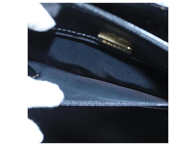 BALLY Borsa a Spalla in Pelle Nera e Oro Auth ti2301 Nero D'oro - vista 21