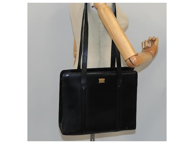 BALLY Borsa a Spalla in Pelle Nera e Oro Auth ti2301 Nero D'oro - vista 22