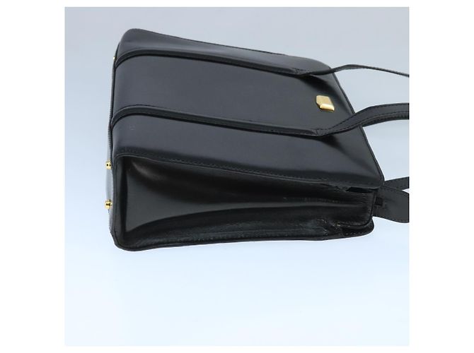 BALLY Borsa a Spalla in Pelle Nera e Oro Auth ti2301 Nero D'oro - vista 3