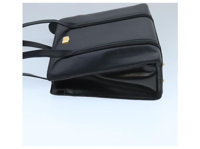 BALLY Borsa a Spalla in Pelle Nera e Oro Auth ti2301 Nero D'oro - vista 4