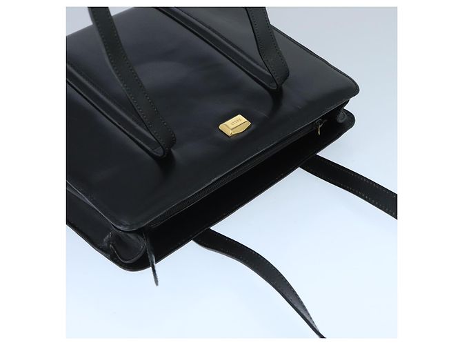 BALLY Borsa a Spalla in Pelle Nera e Oro Auth ti2301 Nero D'oro - vista 6