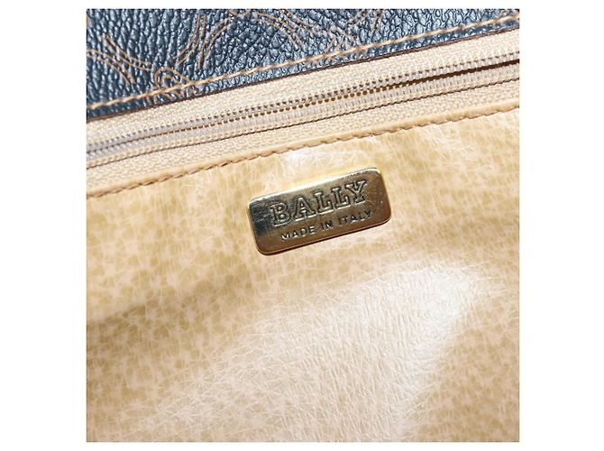 BALLY Borsa a Spalla in Pelle Nera Auth ti2294 Nero - vista 18