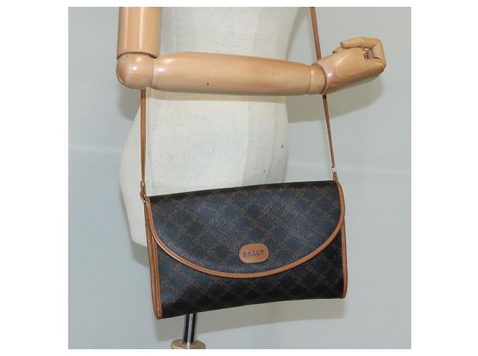 BALLY Borsa a Spalla in Pelle Nera Auth ti2294 Nero - vista 21