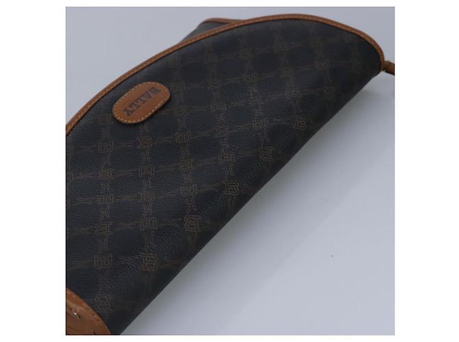 BALLY Borsa a Spalla in Pelle Nera Auth ti2294 Nero - vista 6