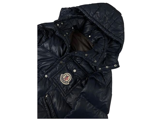Giacca Moncler K2 Blu Navy e Blu Chiaro Lana Nylon - vista 2