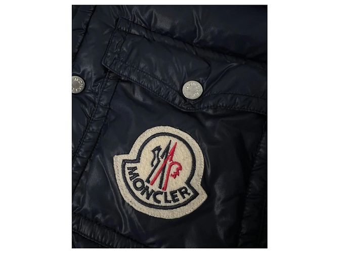 Giacca Moncler K2 Blu Navy e Blu Chiaro Lana Nylon - vista 4