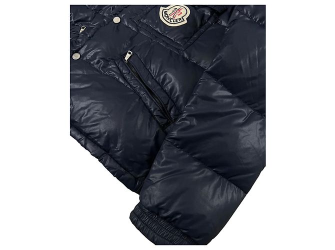Giacca Moncler K2 Blu Navy e Blu Chiaro Lana Nylon - vista 5