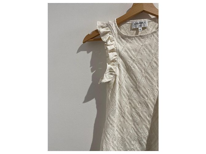 CHANEL Tops T.Internacional XS Sintético Blanco - vista 2