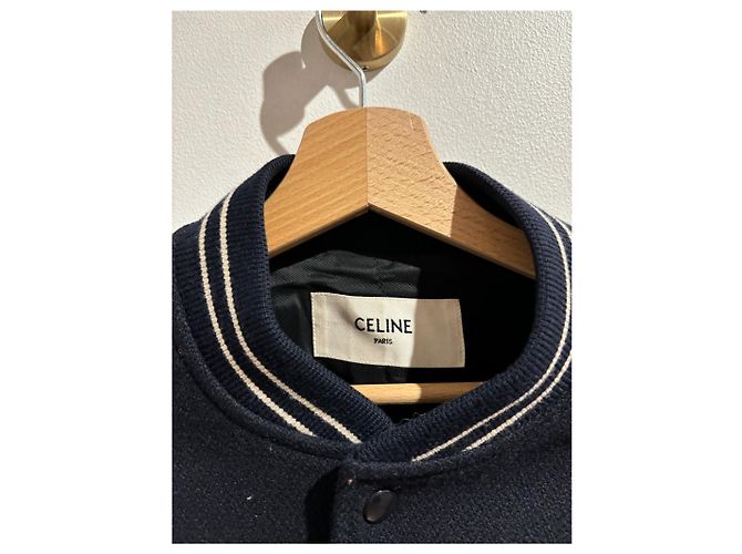 Céline CELINE Jacken T.International M Wolle Blau - Ansicht 3