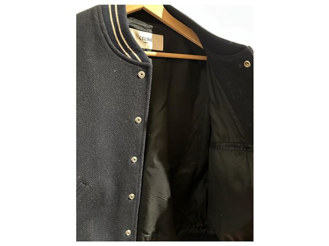 Céline CELINE Jacken T.International M Wolle Blau - Ansicht 6
