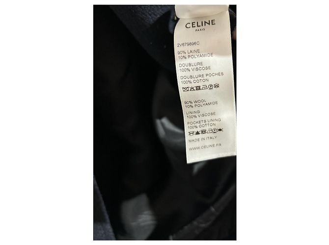 Céline CELINE Jacken T.International M Wolle Blau - Ansicht 8