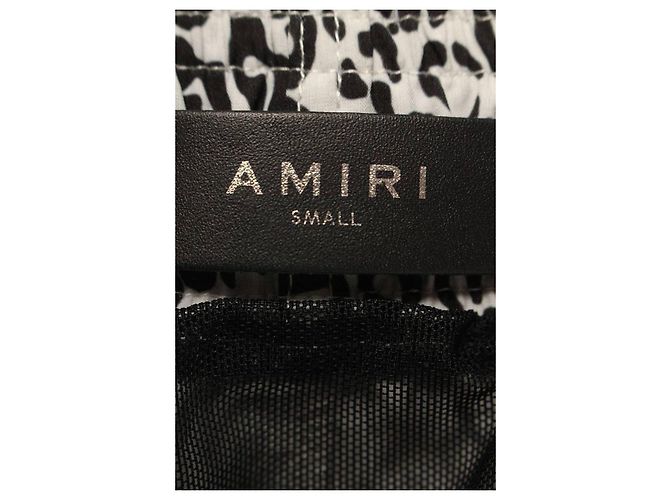 Amiri Leopard Pattern Swim Shorts White - view 3