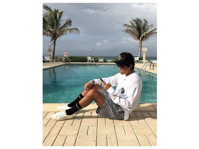 Amiri Leopard Pattern Swim Shorts White - view 6