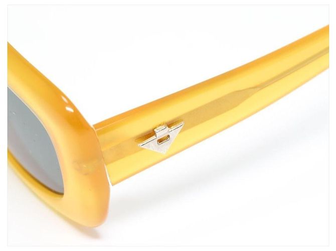 Gafas de sol Bottega Veneta Retro Cuadradas Amarillas Amarillo - vista 3